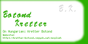 botond kretter business card